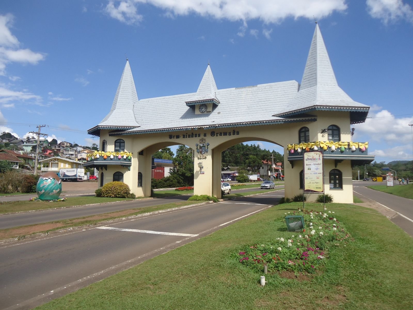 Pórtico de entrada da cidade de Gramado, Rio Grande do Sul