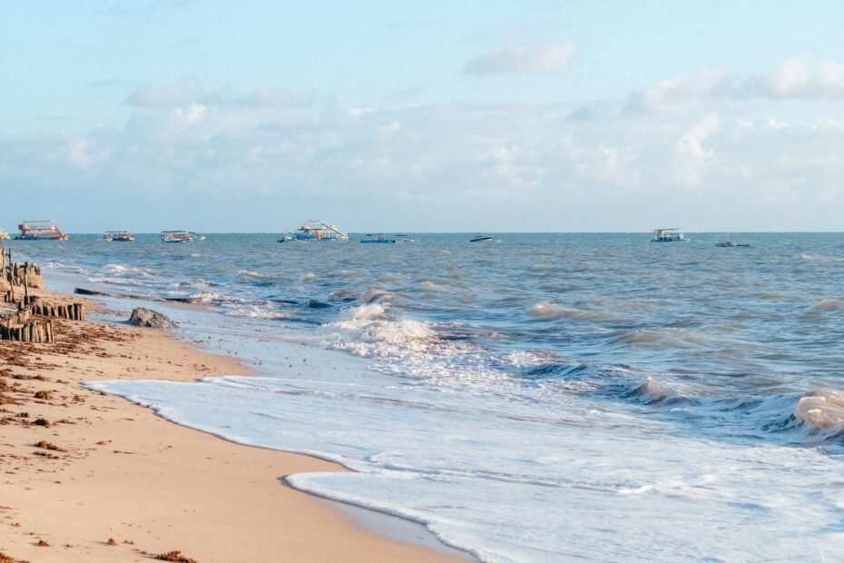 Litoral sul da Paraíba de carro, praia perto de João Pessoa