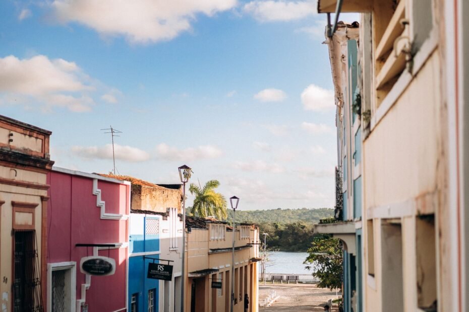 Penedo de carro, centro histórico colonial em Alagoas