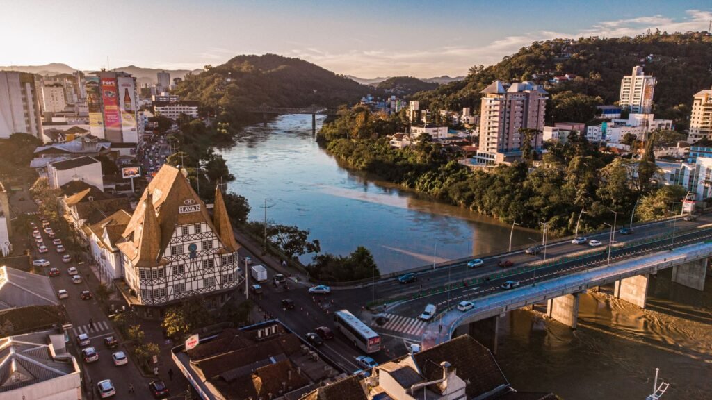 Vale Europeu de Carro: vista em Blumenau